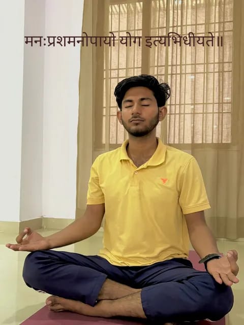 Yoga studio scene